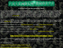 Tablet Screenshot of friendly-ghosts.com